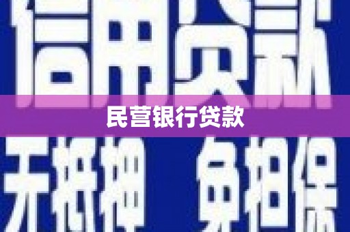 全南民营银行贷款