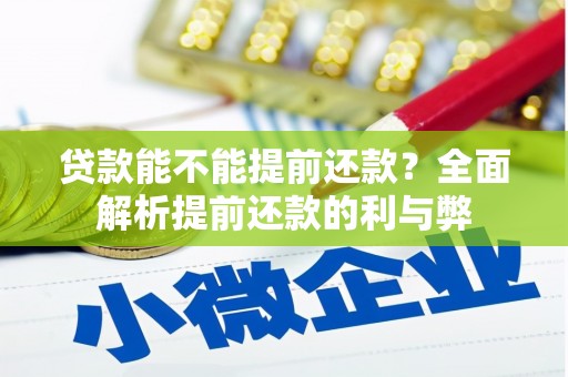 进贤贷款能不能提前还款？全面解析提前还款的利与弊