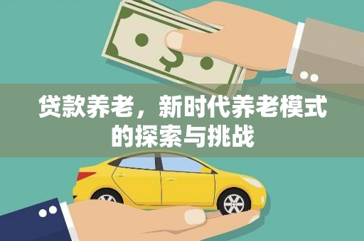 寿丰贷款养老，新时代养老模式的探索与挑战