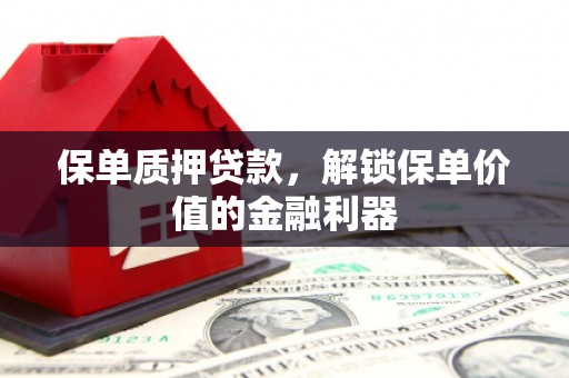 南开保单质押贷款，解锁保单价值的金融利器